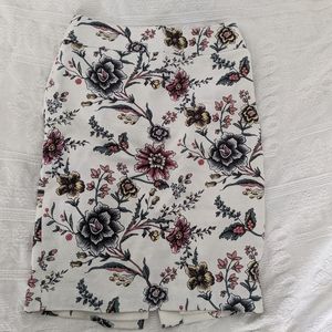 Ann Taylor Loft Floral Pencil Skirt